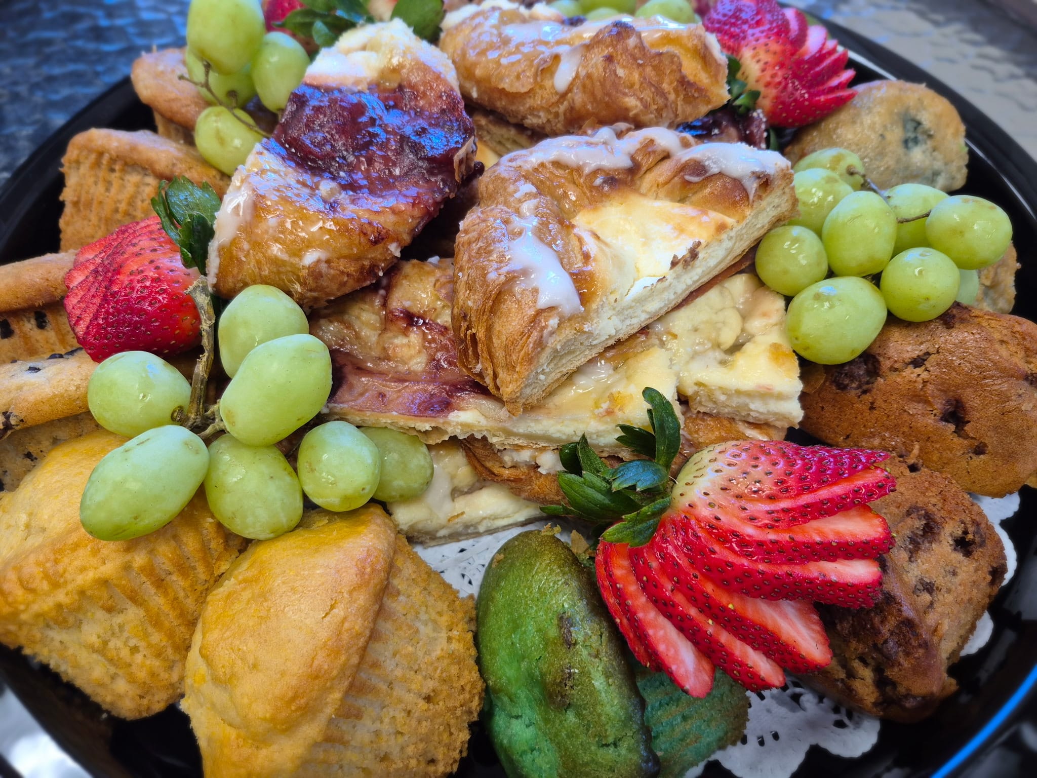 AJ's Breakfast catering setup