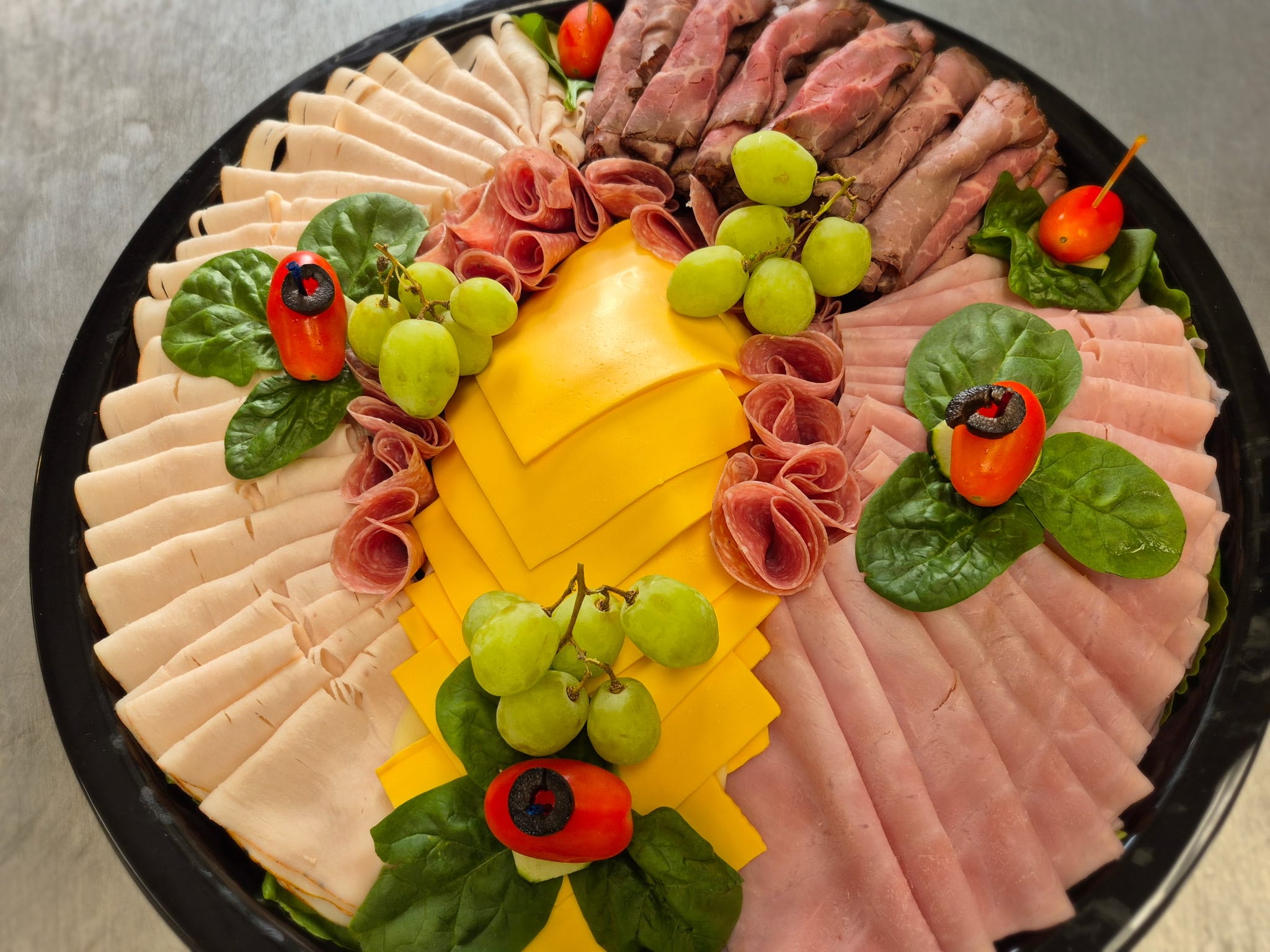 AJ's Deli meat and cheese platter